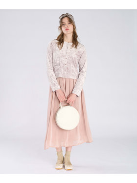 To b. by agnès b. 【Outlet】シャンブレー ロング スカート レッド