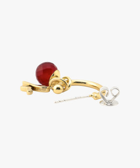 FEMME ウィメンズ ストーンピアス "Red Agate" レッド