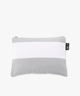 VOYAGE ウィメンズ バッグ＆ウォレット 細ボーダー コットン リバーシブル トートバッグ ZAS11-01 グレー×ホワイト