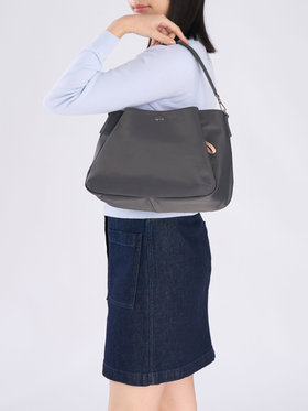 VOYAGE ウィメンズ バッグ＆ウォレット ナイロン 2way ミディアム ショルダーバッグ "Origami" ABS07-02 グレー