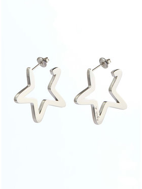 FEMME ウィメンズ スターモチーフ ピアス "Rock Star" シルバー