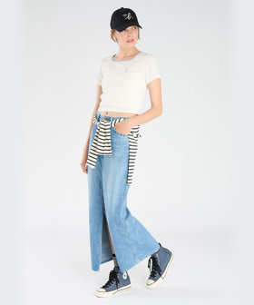 To b. by agnès b. ハート ロゴ コンパクト Tシャツ ホワイト