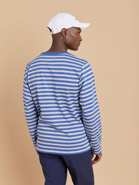 HOMME メンズ 【Outlet】J008 TS ボーダーTシャツ ブルー×グレー