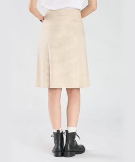 FEMME ウィメンズ 千鳥格子 ジャカード スカート "Lyrique" ベージュ系その他