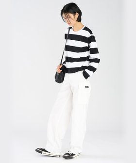 FEMME ウィメンズ コットンキャンバス カーゴパンツ "Treillis" ホワイト