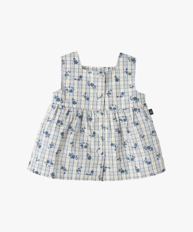 ENFANT ベビー ベビー コットン ノースリーブ ワンピース ブルー系その他