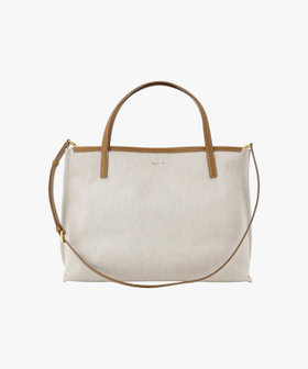 VOYAGE ウィメンズ バッグ＆ウォレット リネン 2way トートバッグ ABX01-01 キャメル