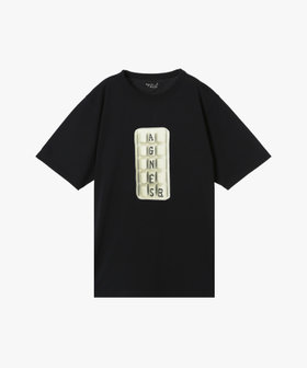 FEMME ウィメンズ 【by R 限定品】agnes b. フォトプリント コットン 半袖 Tシャツ ブラック