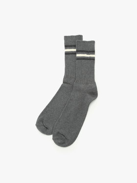 HOMME メンズ メンズ ソックス グレー