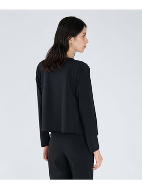 FEMME ウィメンズ クルーネック 長袖 カーディガン ”Gabi” ブラック