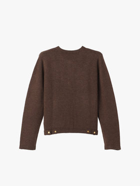 FEMME ウィメンズ カシミヤ ジップアップ カーディガン ブラウン系その他