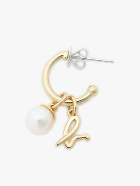 FEMME ウィメンズ ストーンピアス ”Pearl” ホワイト