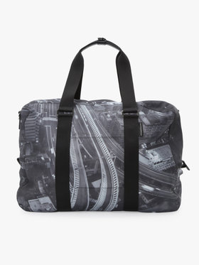 VOYAGE ウィメンズ バッグ＆ウォレット フォトプリント 2way ラージ ボストンバッグ "Tokyo Highway" RAT01Q-01 ブラック