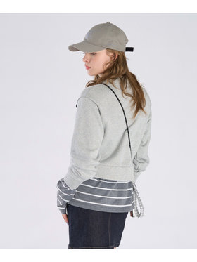 To b. by agnès b. 【Outlet】グリッター ジャージー スウェットプルオーバー グレー