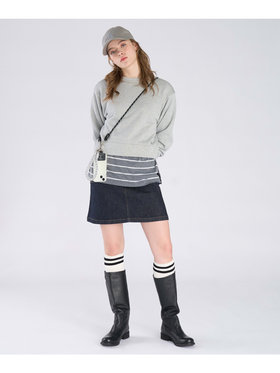 To b. by agnès b. 【Outlet】グリッター ジャージー スウェットプルオーバー グレー