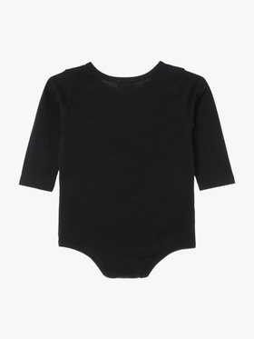 ENFANT ベビー ベビー ロゴ コットン 長袖 ボディスーツ 2枚組 ブラック