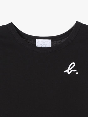 ENFANT ベビー ベビー ロゴ コットン 長袖 ボディスーツ 2枚組 ブラック