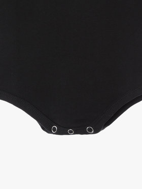 ENFANT ベビー ベビー ロゴ コットン 長袖 ボディスーツ 2枚組 ブラック