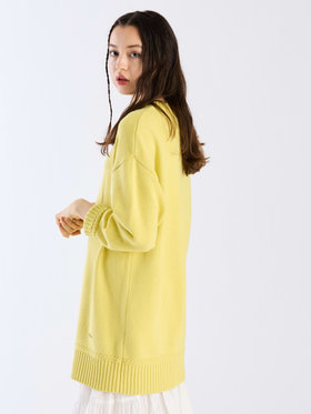 To b. by agnès b. 【Outlet】ソフトニットミニワンピース イエロー