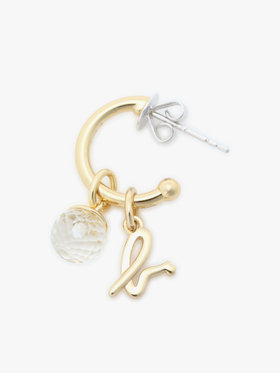 FEMME ウィメンズ ストーンピアス ”White Quartz” ホワイト系その他