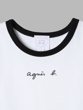 ENFANT ベビー ベビー ロゴ コットン 長袖 ボディスーツ 2枚組 ブラック