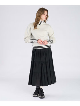 To b. by agnès b. 【Outlet】グリッター ジャージー スウェットプルオーバー ライトグレー