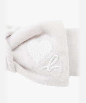 ENFANT ベビー ベビー "b." ロゴ コットン ヘアバンド Heart グレー