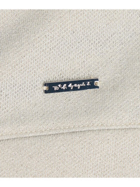 To b. by agnès b. 【Outlet】グリッター ジャージー スウェットプルオーバー ライトグレー