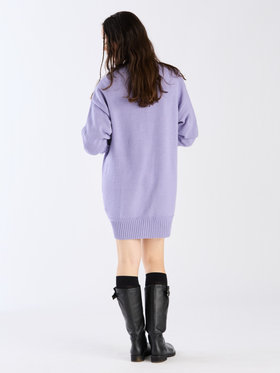 To b. by agnès b. 【Outlet】ソフトニットミニワンピース パープル