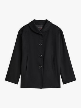 FEMME ウィメンズ カシミヤ スタンドカラー ジャケット ブラック