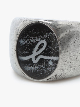 HOMME メンズ メンズ ”Willie”ロゴ リング ”Ben” シルバー