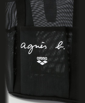 FEMME ウィメンズ agnes b. x arena メッシュバッグ ブラック