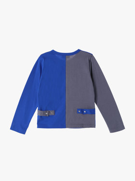 ENFANT ユニセックス JF59 E CARDIGAN キッズ カーディガン ブルー