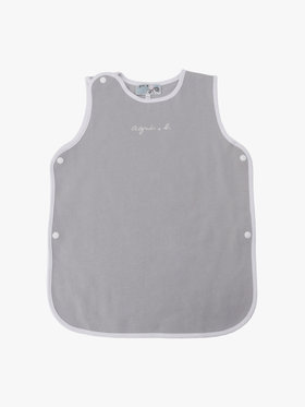 ENFANT ベビー ベビー ロゴ コットン スリーパー グレー