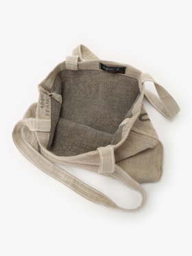 FEMME ウィメンズ ロゴ プリント リネン コットン トートバッグ "Charlie" グリーン系その他