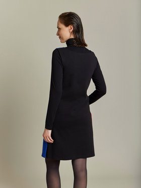 FEMME ウィメンズ 【Outlet】J617 ROBE ワンピースプレッション OPPO ネイビー