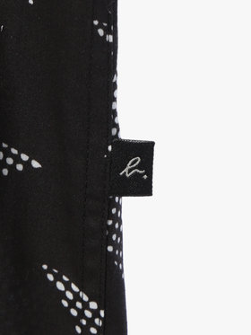 HOMME メンズ メンズ スタープリント コットン 長袖 シャツ ”Jimi” ブラック