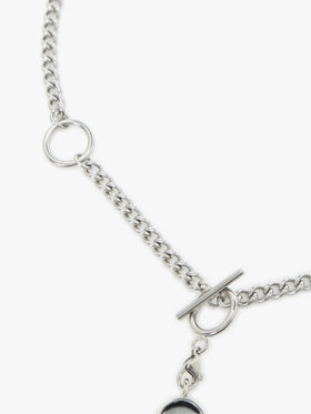 HOMME メンズ メンズ メンズ ”Willie”ロゴ チェーン ネックレス ”Ben” シルバー