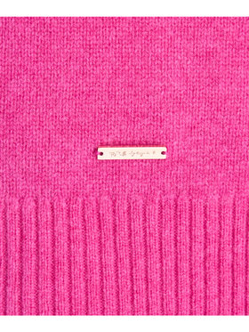 To b. by agnès b. ウール リブ カフス ニット プルオーバー ピンク