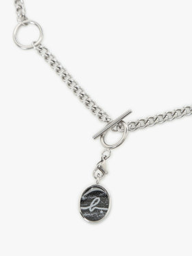 HOMME メンズ メンズ メンズ ”Willie”ロゴ チェーン ネックレス ”Ben” シルバー