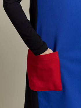 FEMME ウィメンズ 【Outlet】J617 ROBE ワンピースプレッション OPPO ネイビー