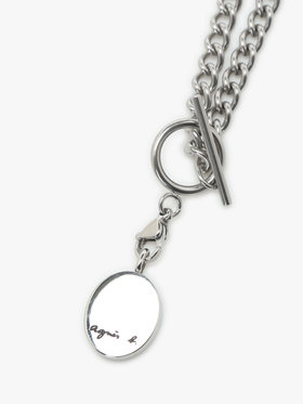 HOMME メンズ メンズ メンズ ”Willie”ロゴ チェーン ネックレス ”Ben” シルバー