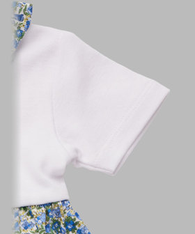 ENFANT ベビー ベビー フラワープリント コットン 半袖 ワンピース&ボトムセット ブルー系その他