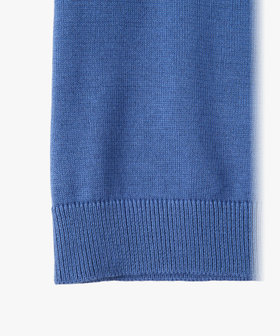 ENFANT ベビー ベビー ロゴ刺繍 コットン 長袖 ニットプルオーバー ブルー系その他