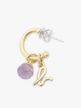 FEMME ウィメンズ ストーンピアス ”Amethyst” パープル系その他