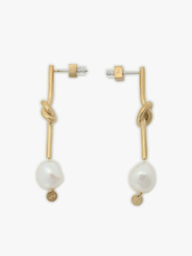 To b. by agnès b. 淡水パール ピアス ゴールド