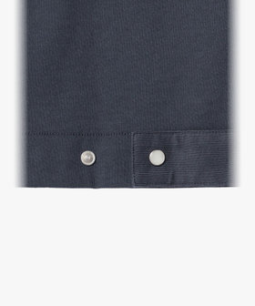 HOMME メンズ メンズ オーガニックコットン 長袖 カーディガンプレッション グレー