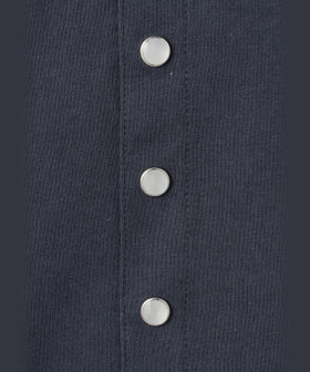 HOMME メンズ メンズ オーガニックコットン 長袖 カーディガンプレッション グレー