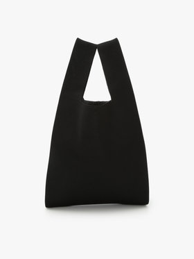 To b. by agnès b. ニット ロゴトートバッグ ブラック