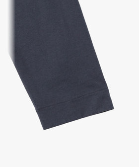 HOMME メンズ メンズ オーガニックコットン 長袖 カーディガンプレッション グレー